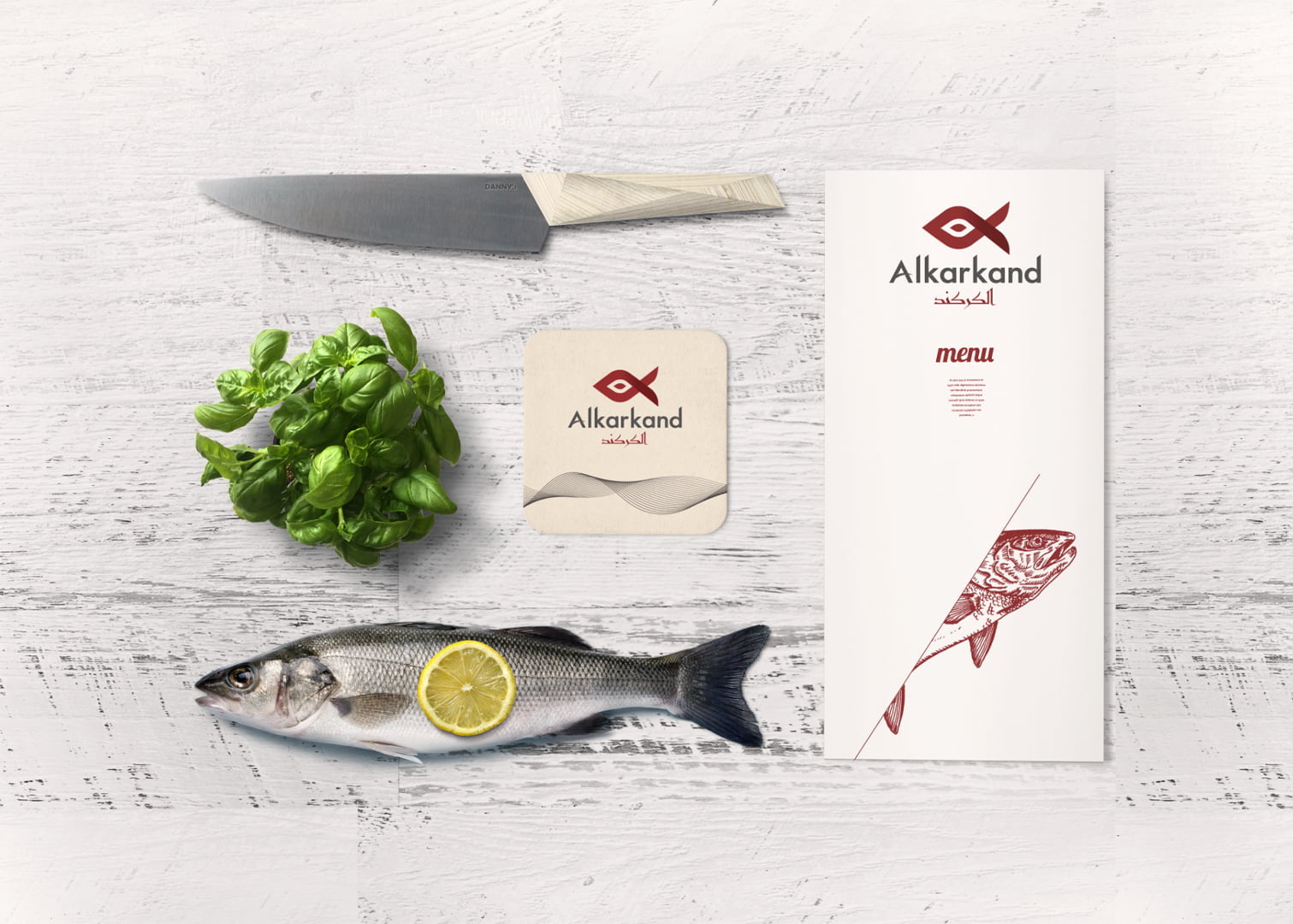 עיצוב זהות תאגידית של מסעדת אלקרקנד