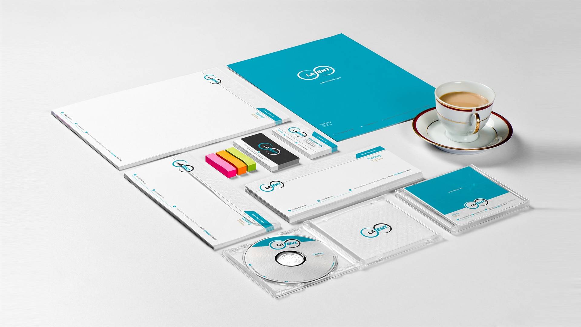 LA1ENT Corporate Identity Design Materials