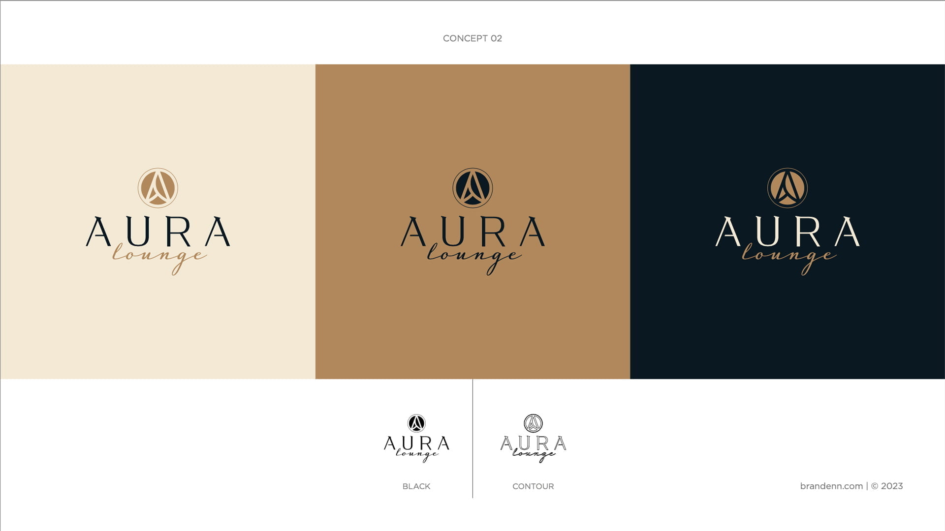 Aura Lounge Logo Konsepti