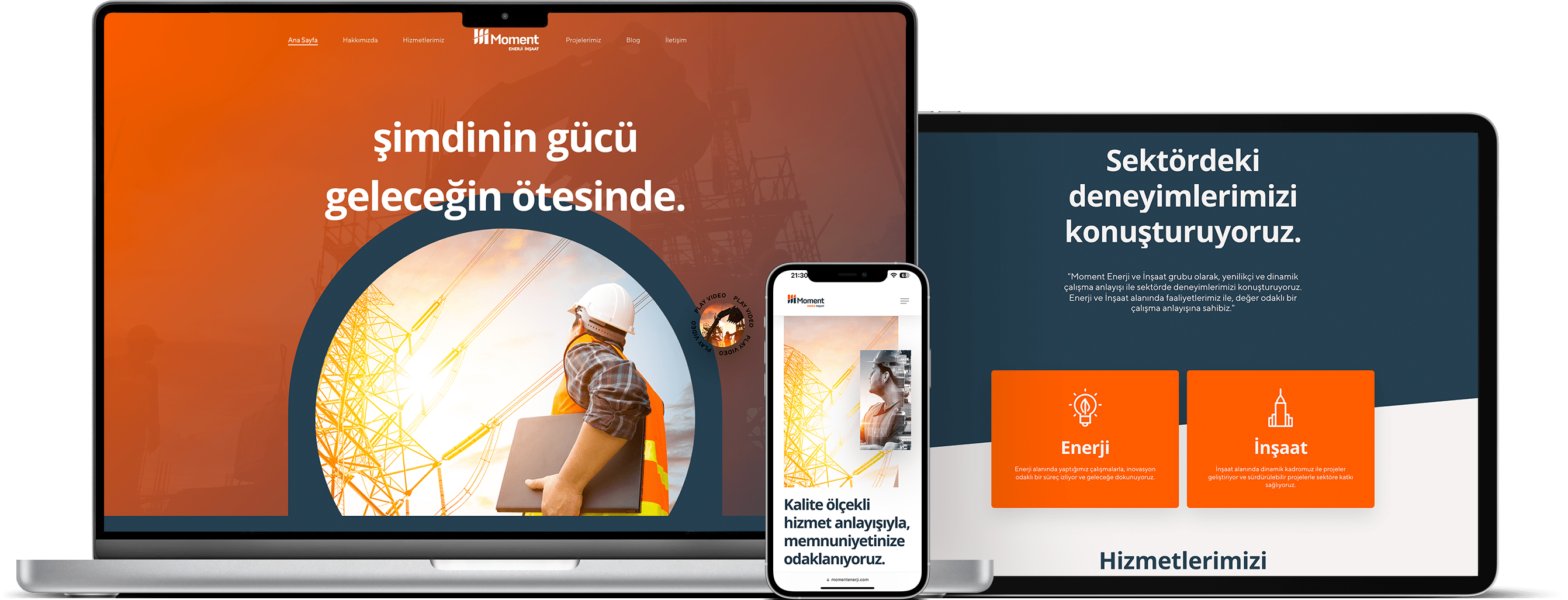 Moment Enerji Web Sayfası