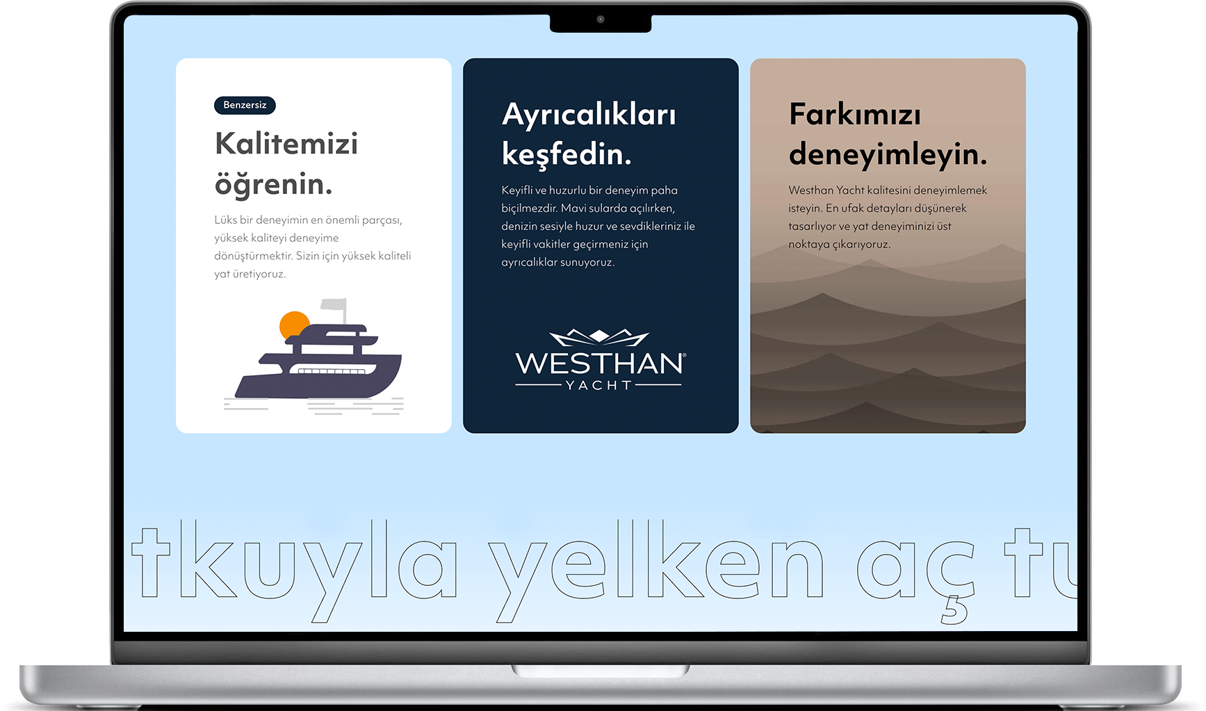 Westhan Yacht Web Sayfası Notebook