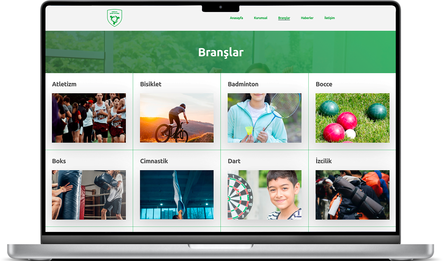 Yeşilay Spor Web Sayfası Notebook