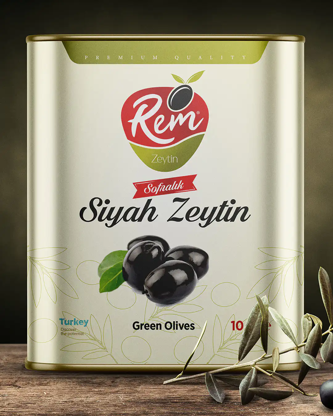 rem zeytin siyah zeytin teneke ambalaj